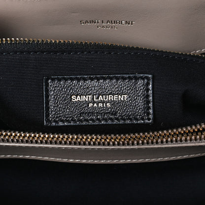 Saint Laurent Calfskin Y Quilted Monogram Medium Loulou Chain Satchel Taupe 6 of 11