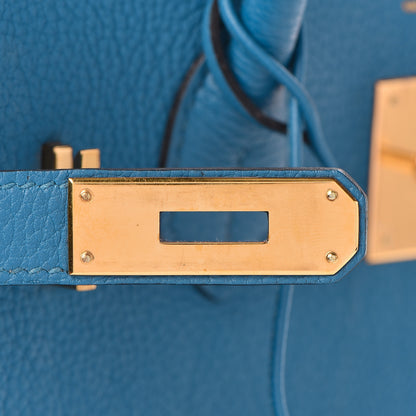 Hermes Togo Birkin 30 Bleu De Galice 27 of 43