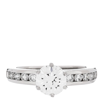 Tiffany Platinum Diamond .99ct Channel-Set Engagement Ring 47 4.25 1 of 6