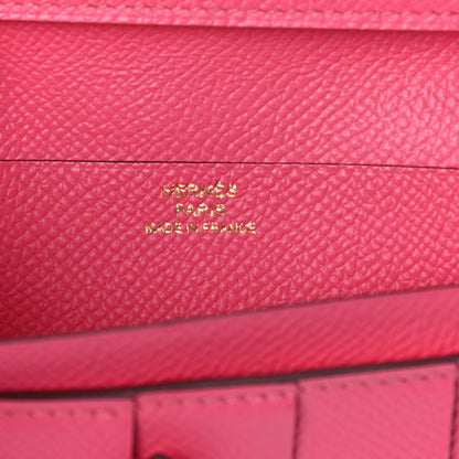 Hermes Epsom Bearn Gusset Wallet Rose Azalee 5 of 6