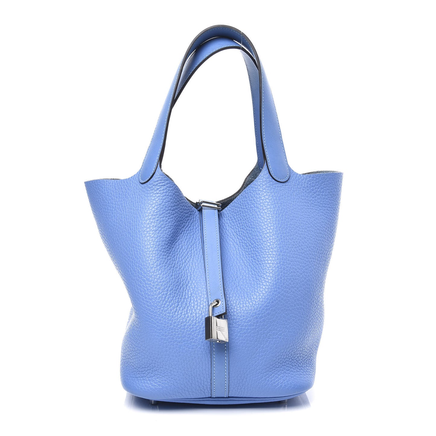 Taurillon Clemence Swift Picotin Lock 22 MM Bleu Paradis