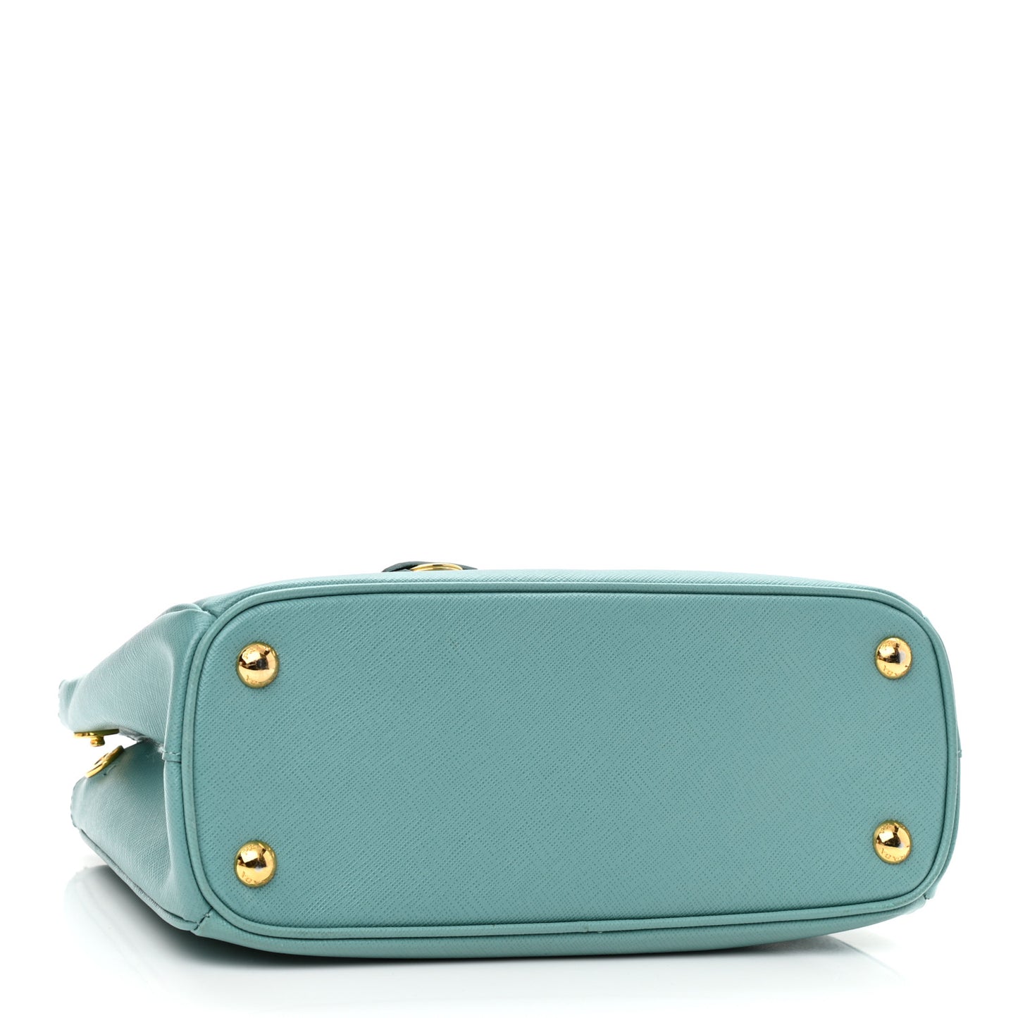 Saffiano Lux Mini Galleria Double Zip Tote Anice