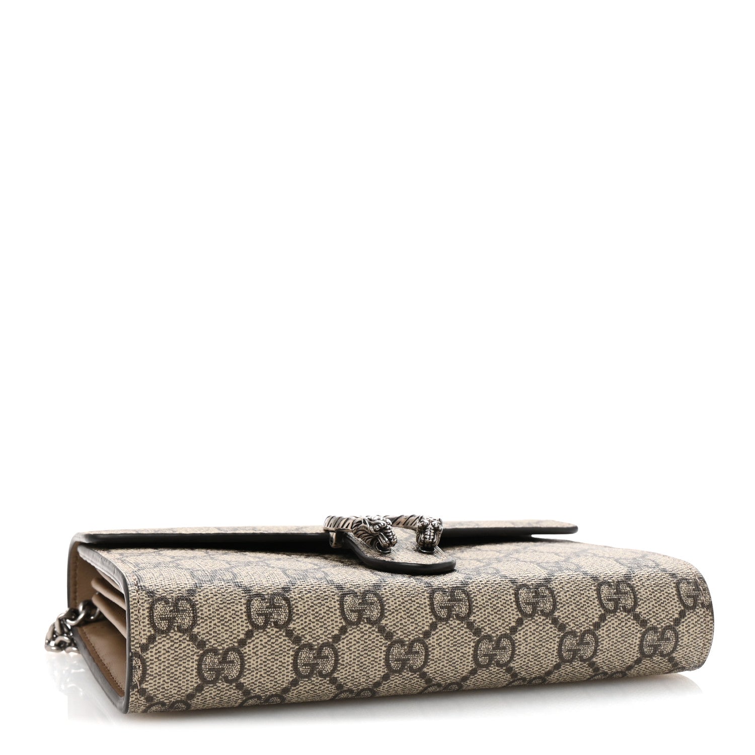 Gucci GG Supreme Monogram Mini Dionysus Chain Wallet Beige Taupe 4 of 10