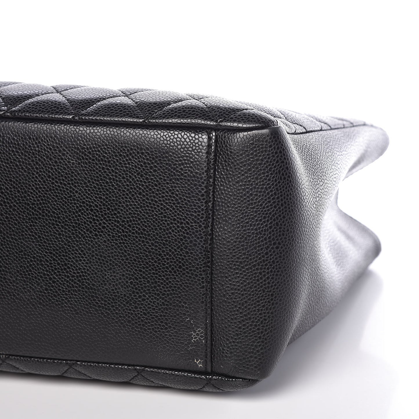 Caviar Quilted Grand Shopping Tote GST Black
