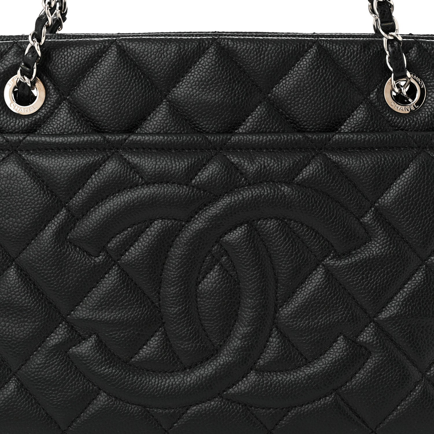 Chanel Caviar Quilted Timeless CC Soft Tote Black 8 of 11