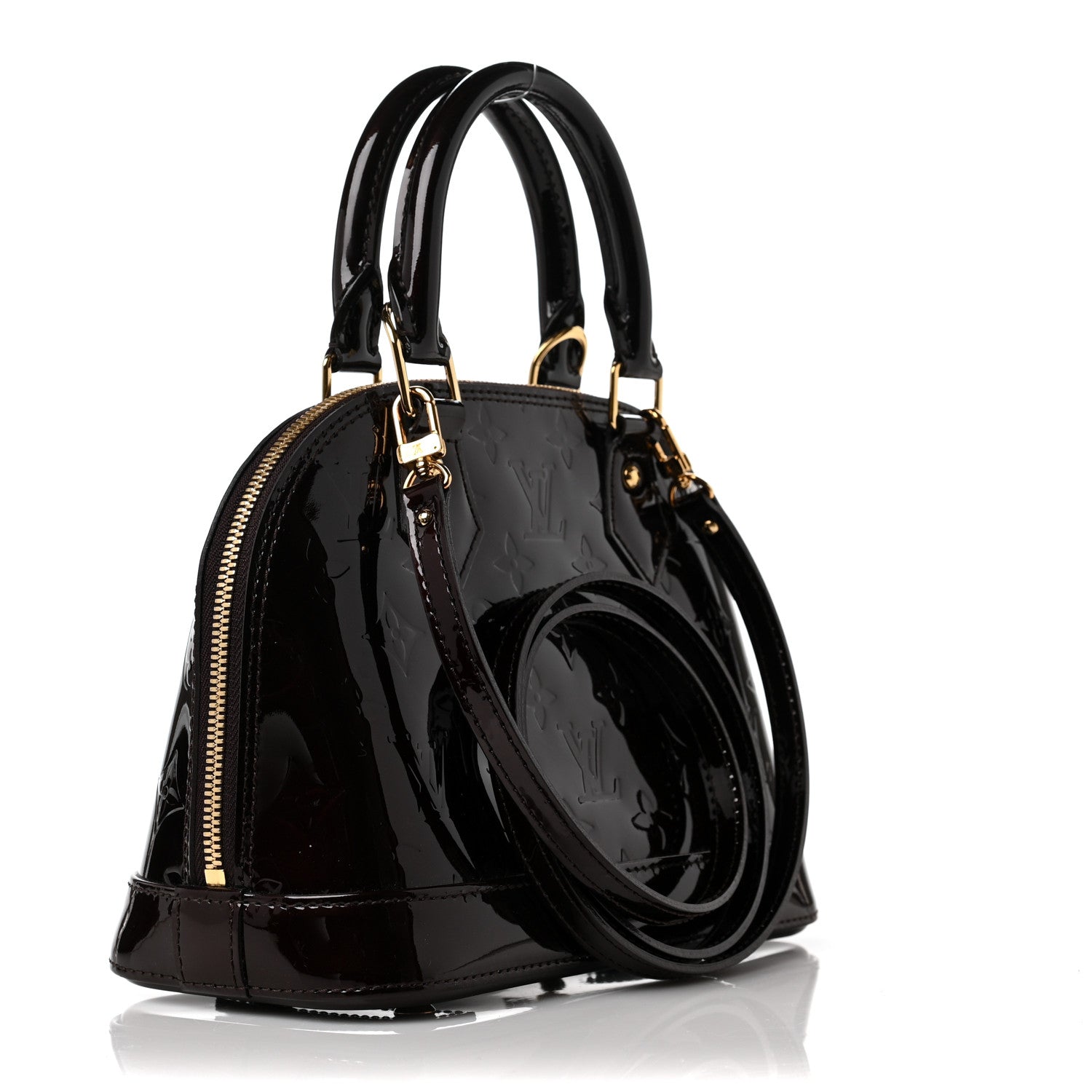 Louis Vuitton Vernis Alma BB Amarante 3 of 8