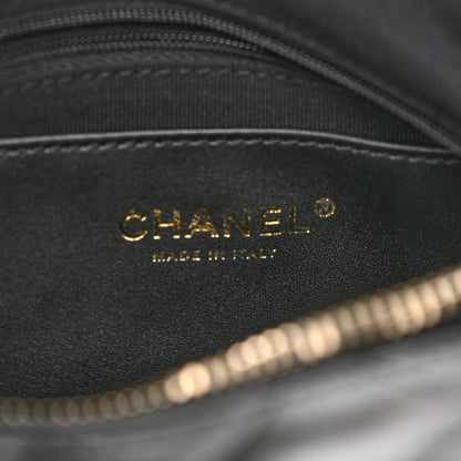 Chanel Shiny Lambskin Quilted Trendy Pockets Hobo Black 6 of 11