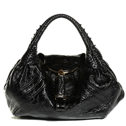 Fendi Patent Crispe Spy Nero Black 1 of 9