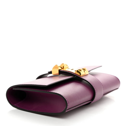 Hermes Tadelakt Medor 23 Clutch Anemone 4 of 8