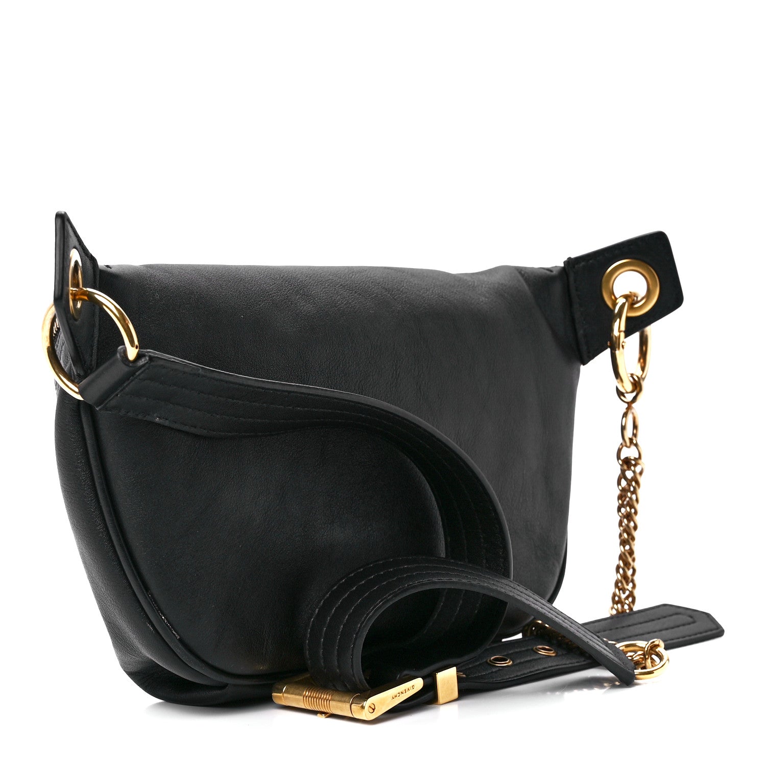 Givenchy Calfskin Mini Whip Belt Bag Black 3 of 12
