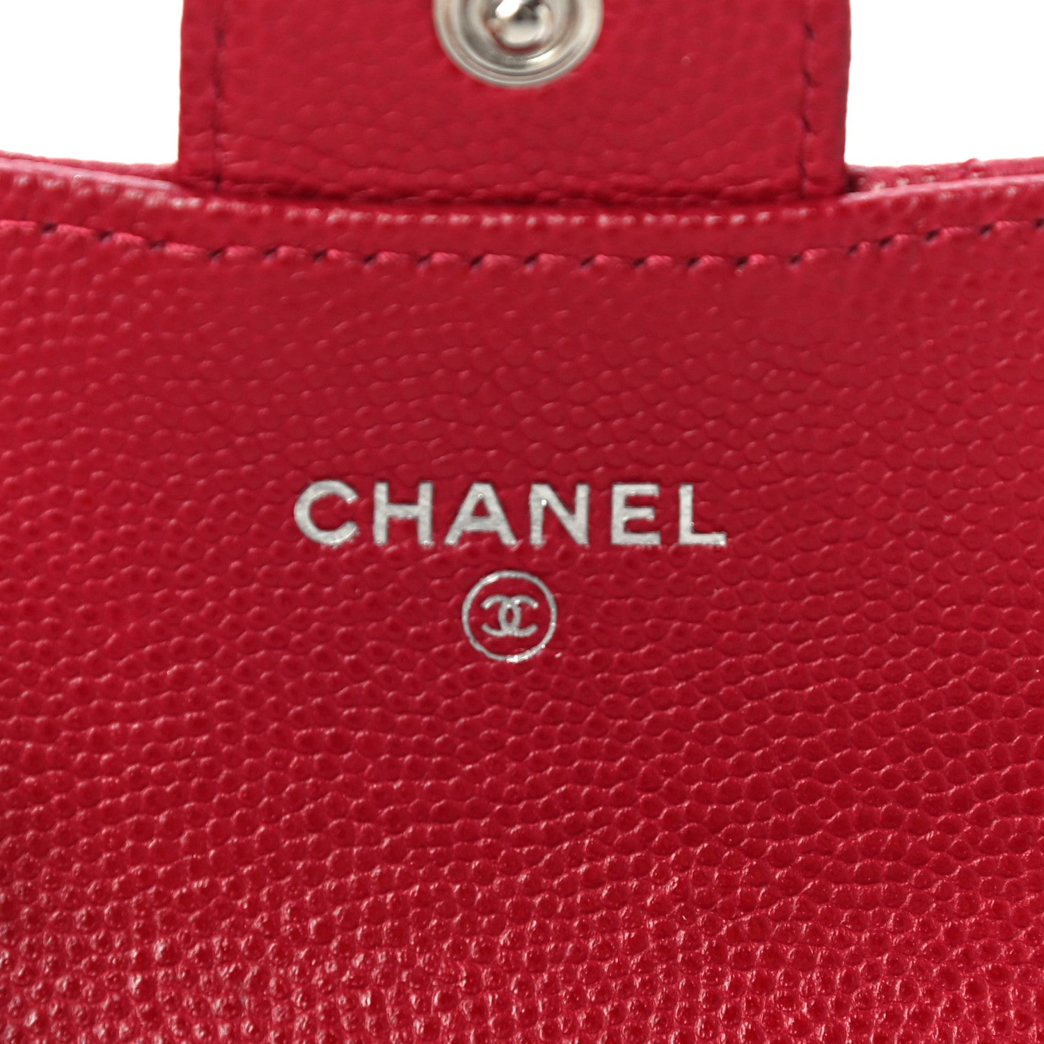 Chanel Caviar Quilted Flap Card Holder Dark Pink 6 of 10