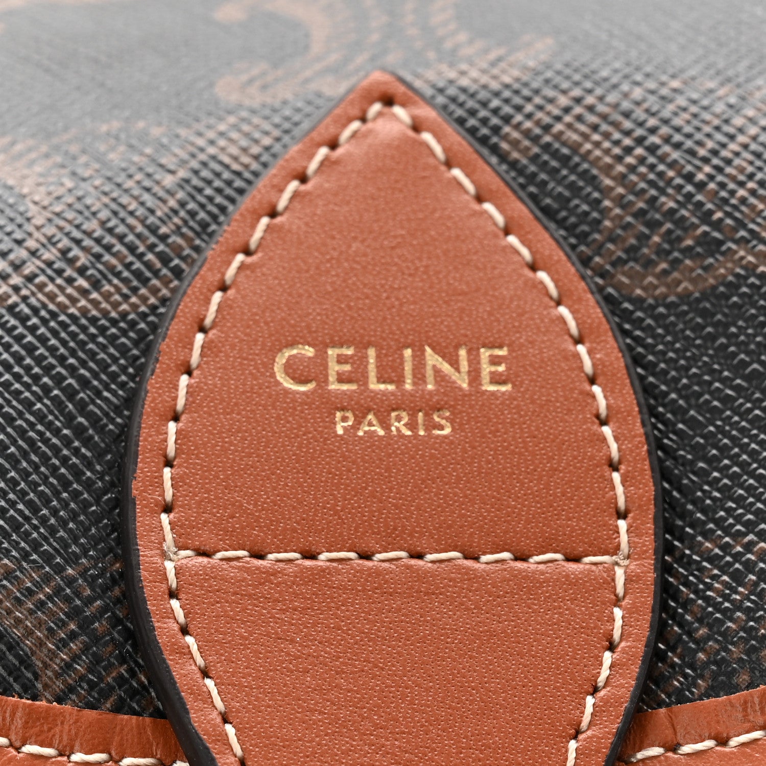 Celine Triomphe Canvas Calfskin Mini Folco Backpack Tan 6 of 11
