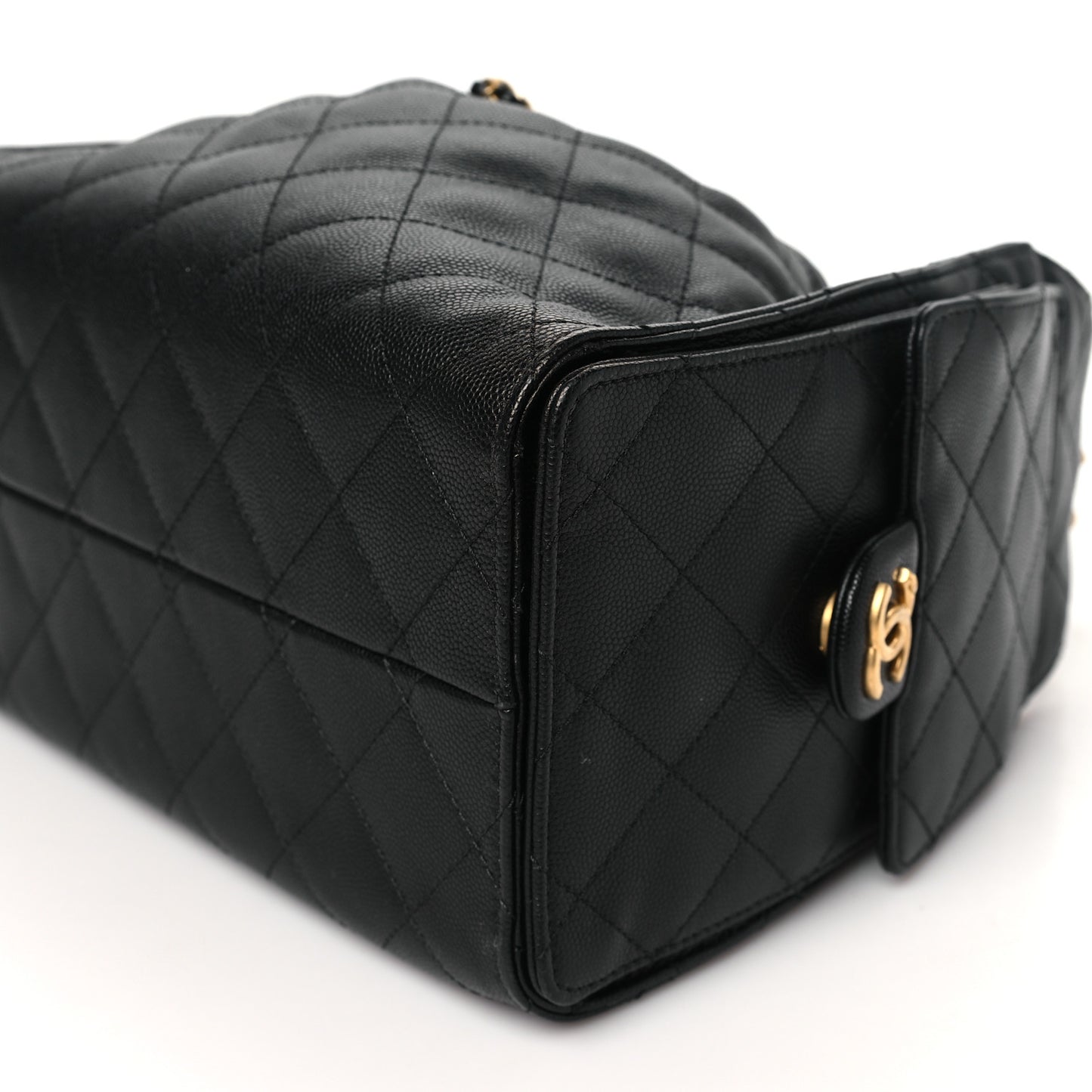 Caviar Quilted Small Chanel 25 Handbag Black