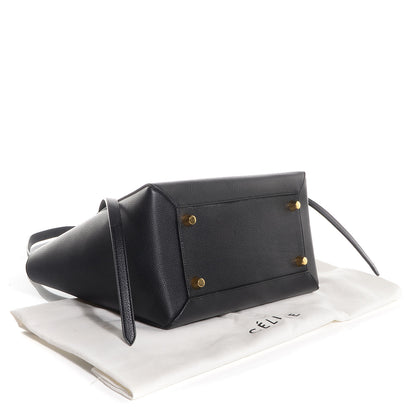 Celine Drummed Calfskin Mini Belt Bag Black 4 of 8