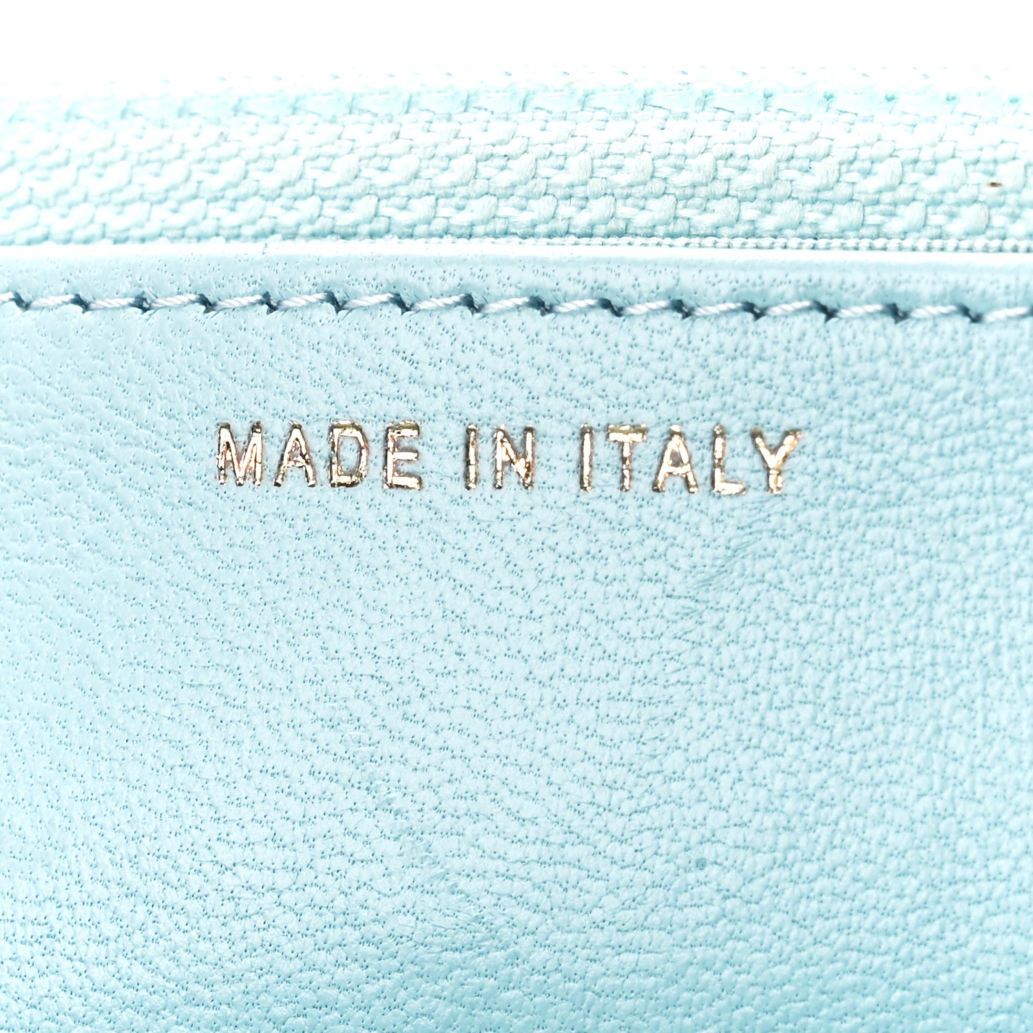 Chanel Lambskin Quilted Trendy CC Wallet On Chain WOC Light Blue 8 of 12