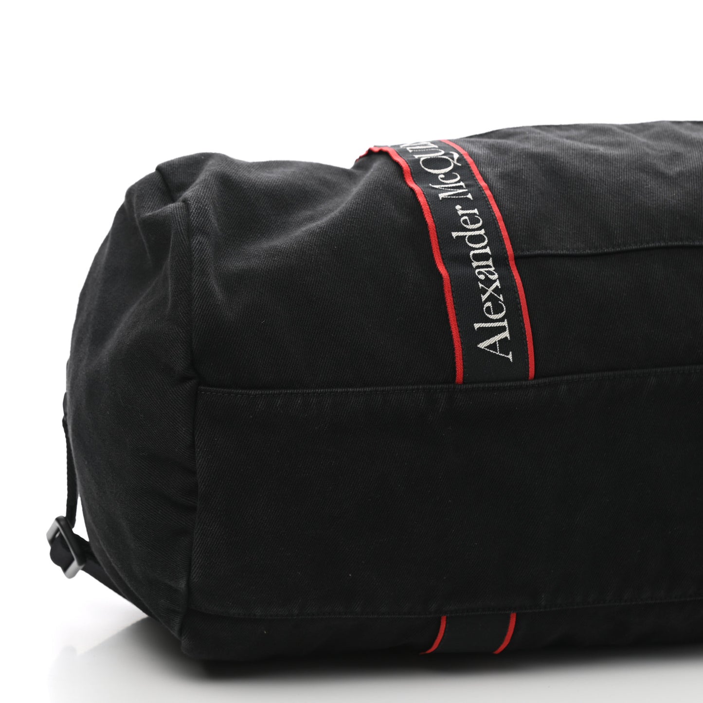 Canvas Selvedge Duffle Black Red