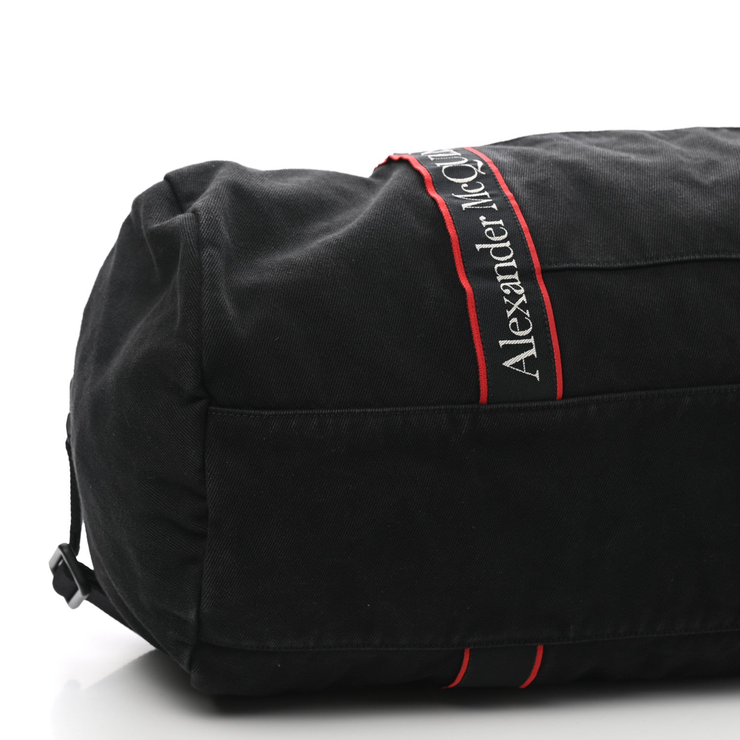 Alexander McQueen Canvas Selvedge Duffle Black Red 7 of 8