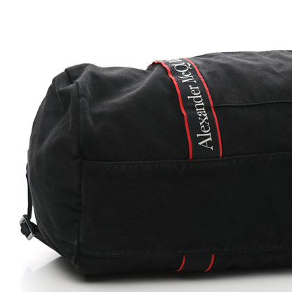 Alexander McQueen Canvas Selvedge Duffle Black Red 7 of 8