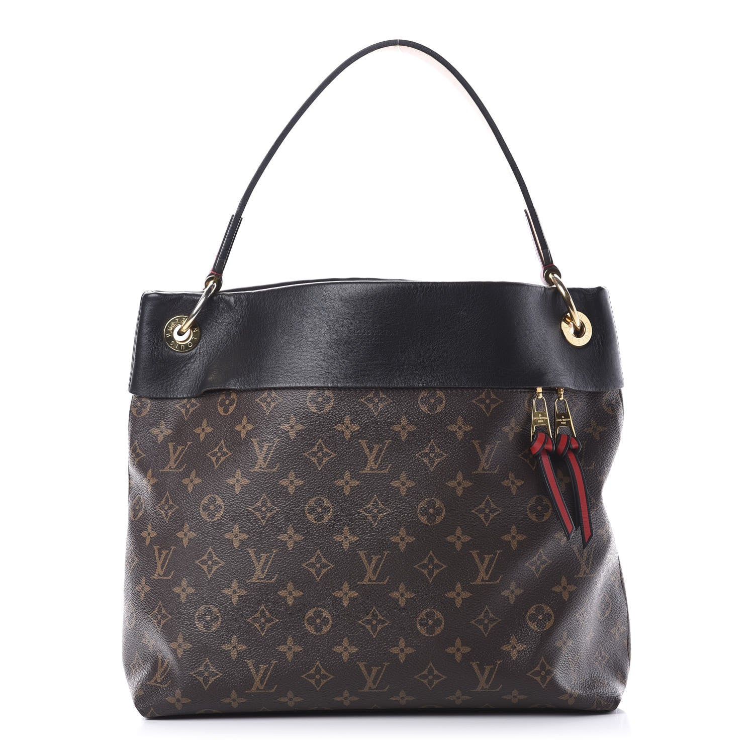 Louis Vuitton Monogram Tuileries Hobo Black 1 of 14