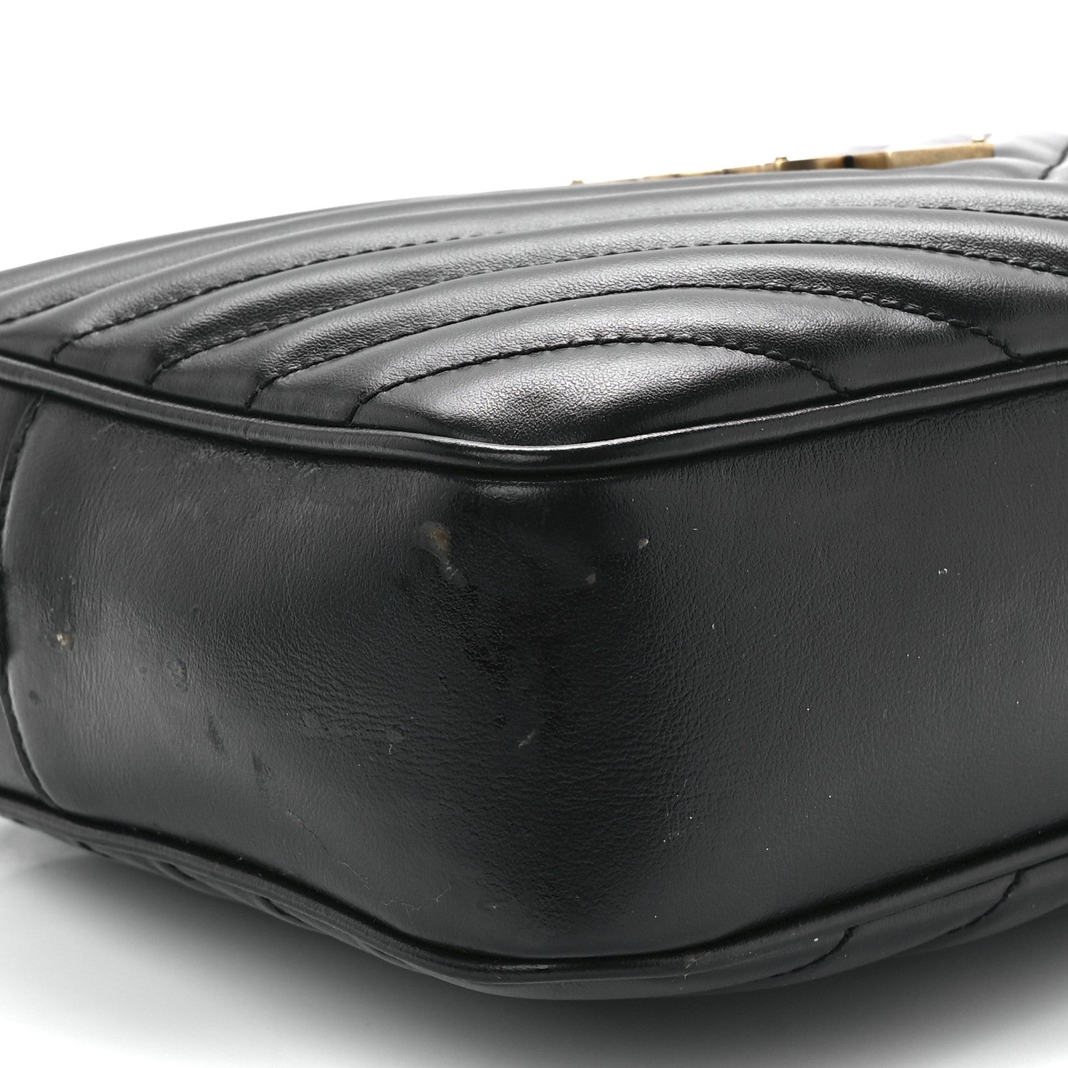 Saint Laurent Calfskin Matelasse Monogram Lou Camera Bag Black 10 of 11