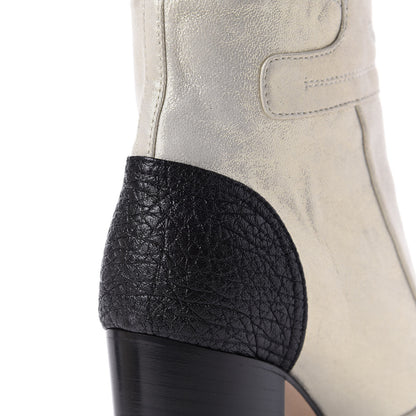 Chanel Metallic Calfskin Pearl CC Cap Toe Short Boots 35 Gold 11 of 13