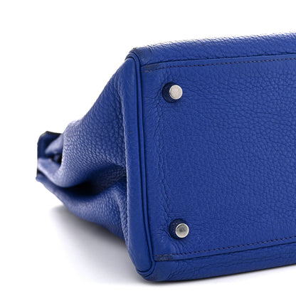 Hermes Togo Kelly Retourne 35 Bleu Electrique 9 of 15