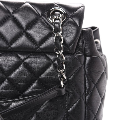 Chanel Calfskin Quilted Small Urban Spirit Backpack Black 7 of 11