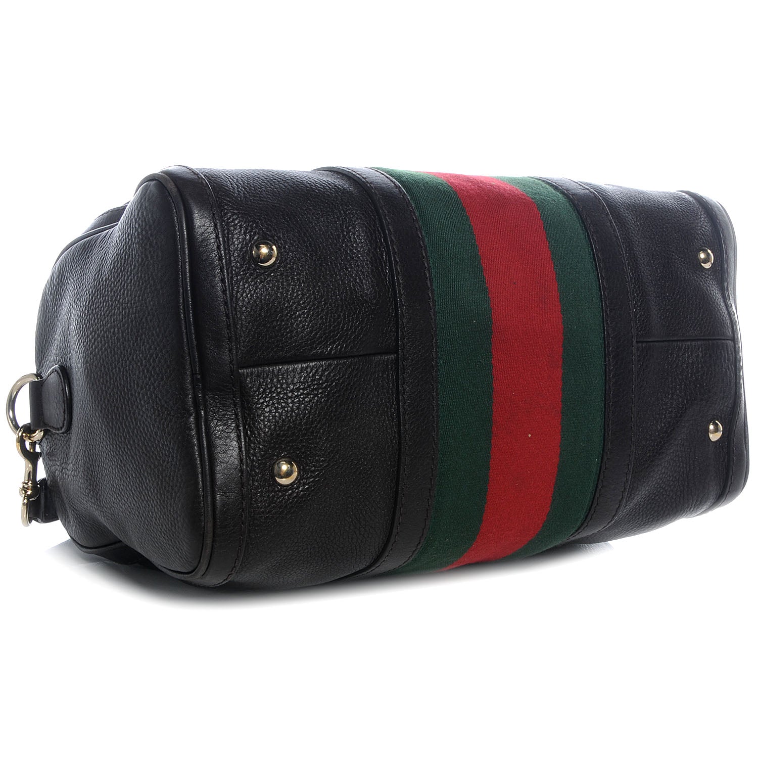 Gucci Leather Vintage Web Boston Brown 4 of 7