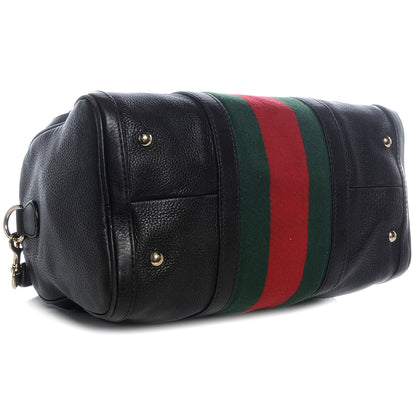 Gucci Leather Vintage Web Boston Brown 4 of 7