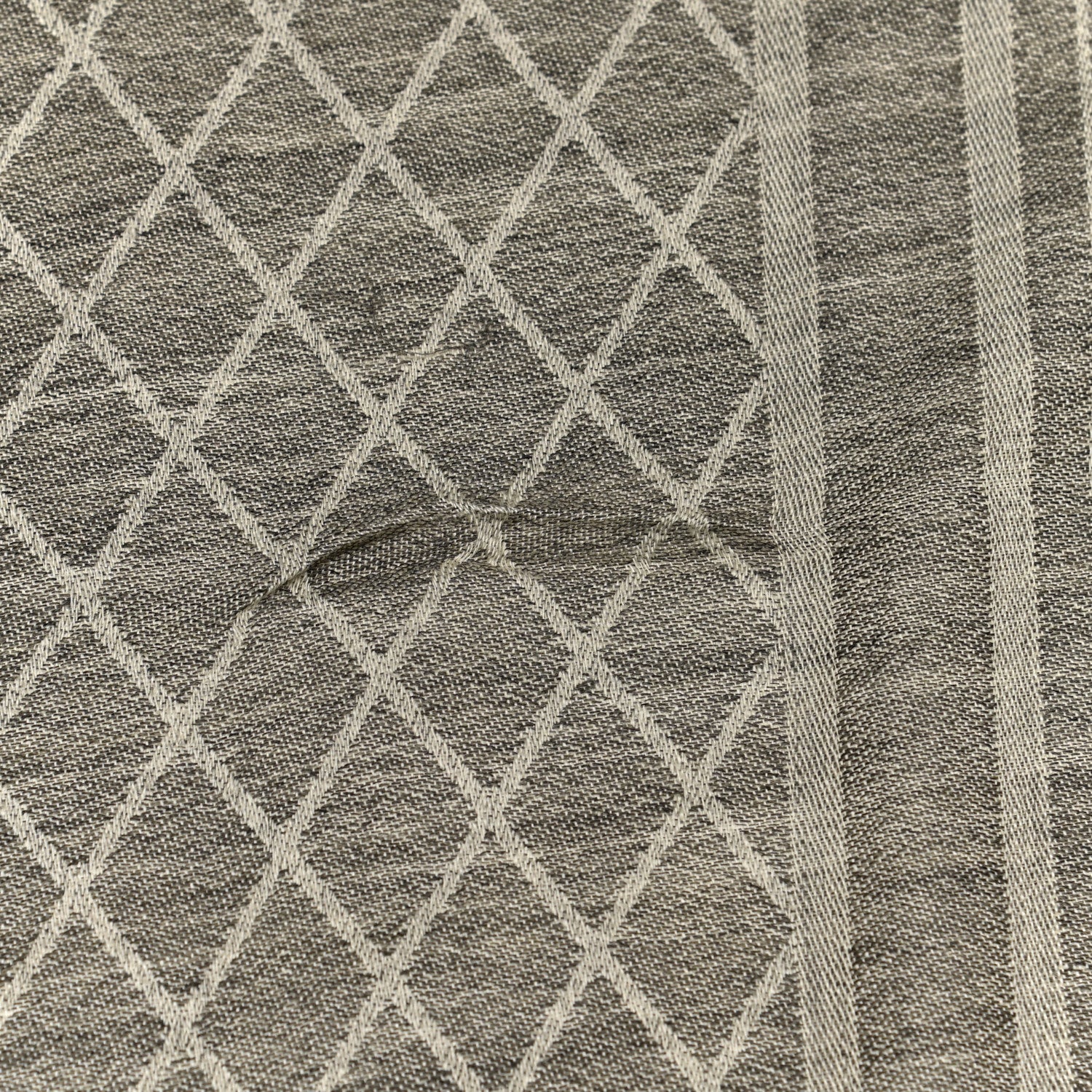 Chanel Cashmere CC Diamond Scarf Grey 5 of 5