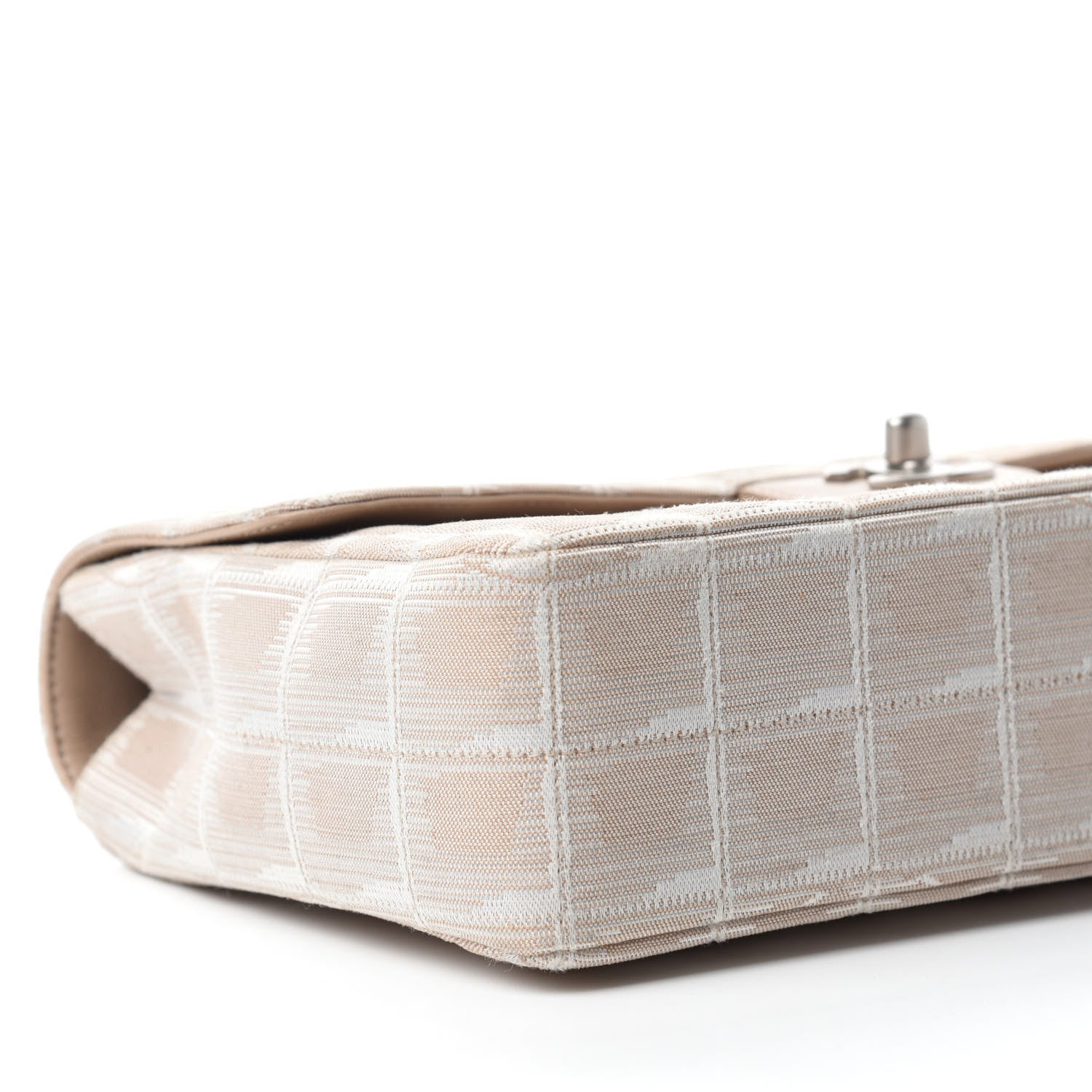 Chanel Nylon Medium Travel Flap Light Beige 6 of 13