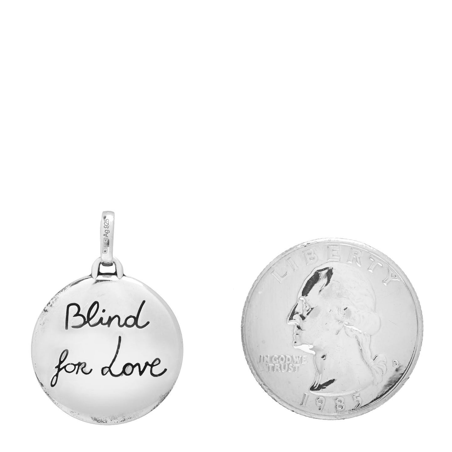 Sterling Silver Blind for Love Tiger Charm