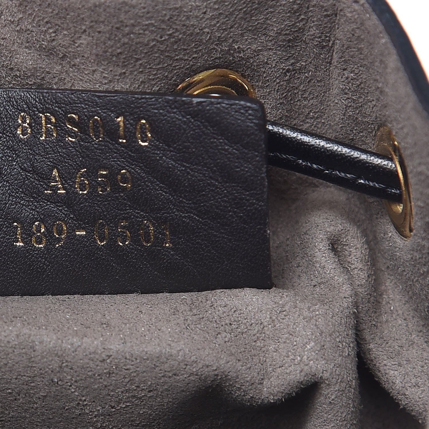Fendi Vitello Liberty F is Fendi Bi-Color FF 1974 Embossed Mini Mon Tresor Bucket Bag Maya Black 7 of 11