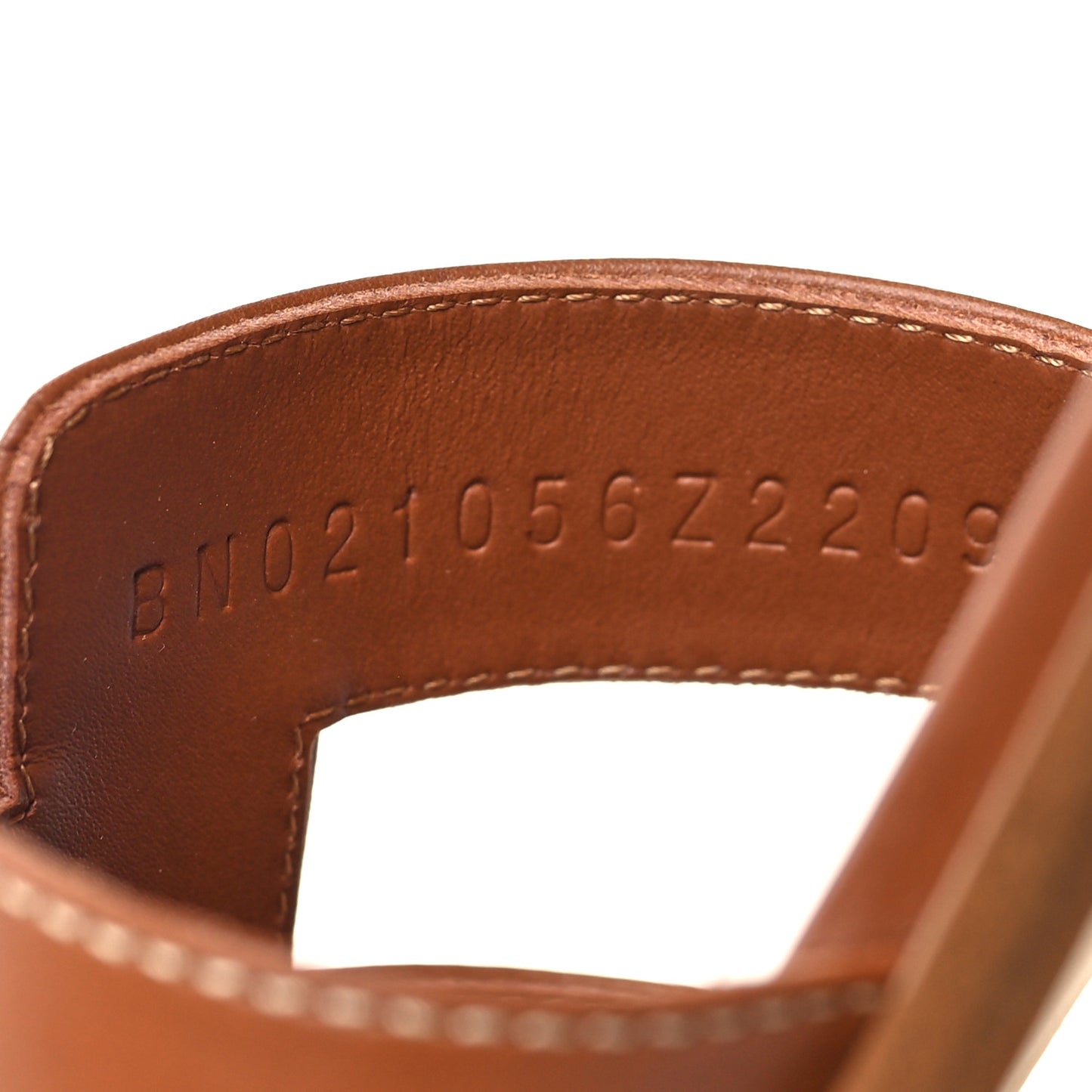 Box Calfskin Oran Sandals 38 Gold