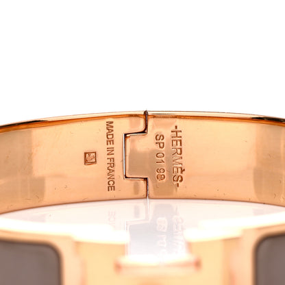 Hermes Enamel Narrow Clic Clac H Bracelet PM Marron Glace 3 of 3
