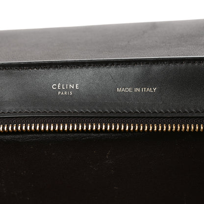 Celine Bullhide Calfskin Nubuck Medium Tri-Color Trapeze Taupe 6 of 9