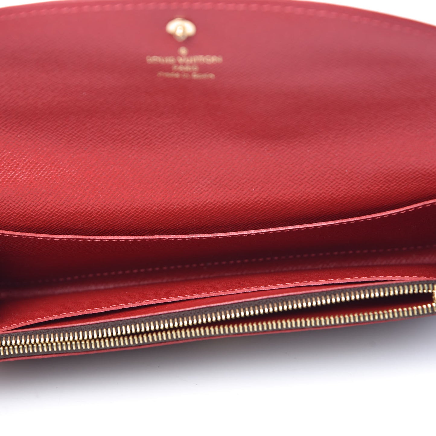 Damier Ebene Caissa Wallet Cherry