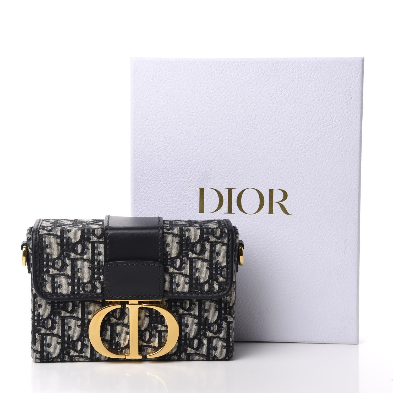 Christian Dior Oblique 30 Montaigne Box Bag Blue 10 of 10