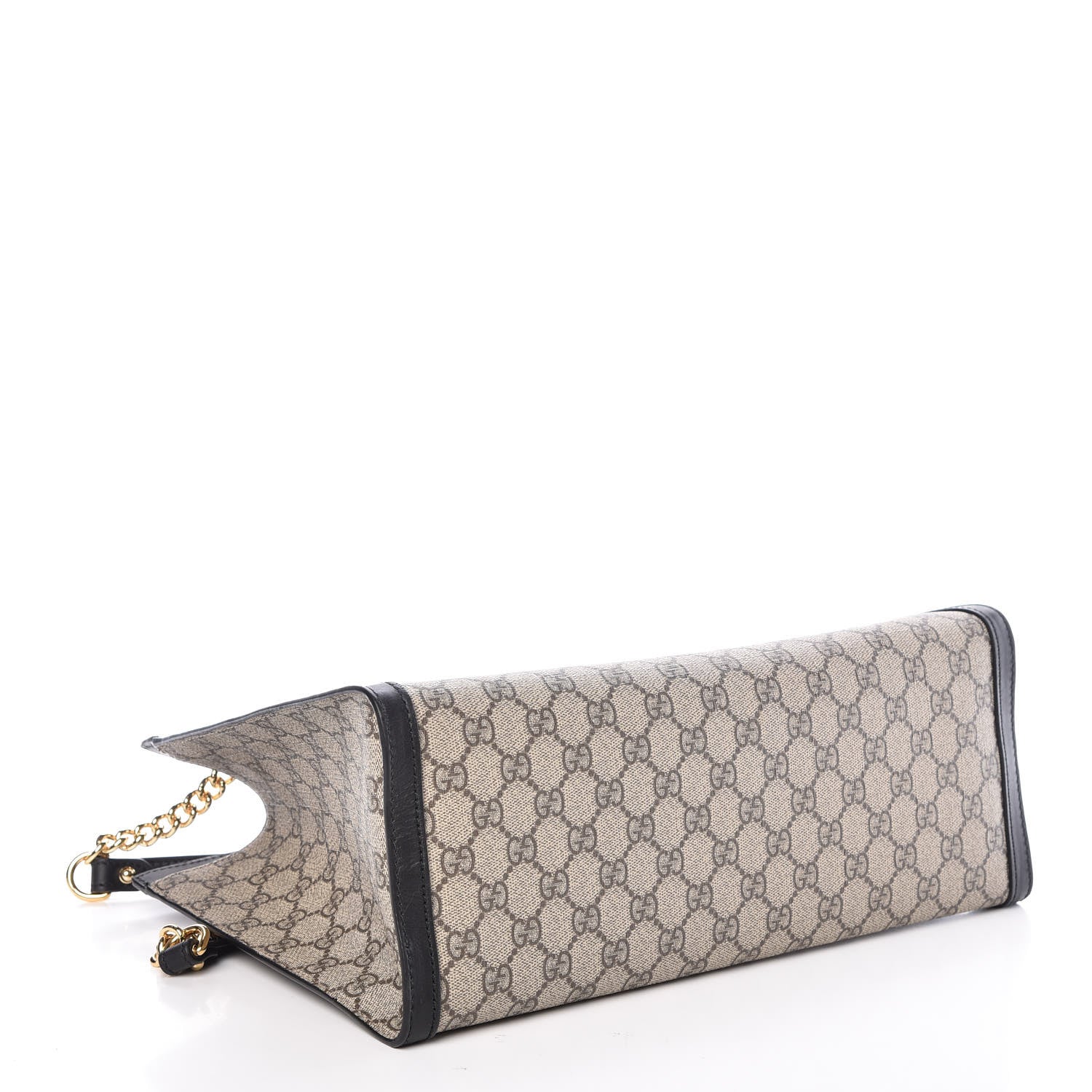 Gucci GG Supreme Monogram Medium Padlock Tote Black 4 of 9