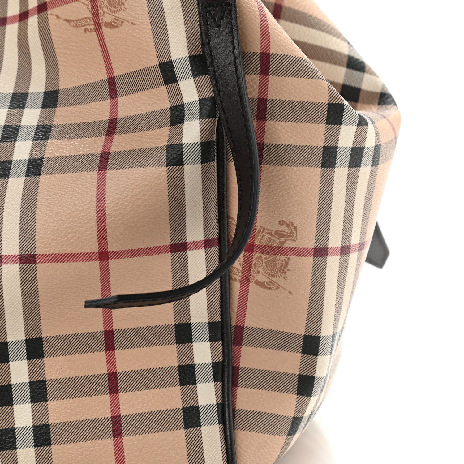 Burberry Haymarket Check Small Canterbury Tote Chocolate 10 of 10