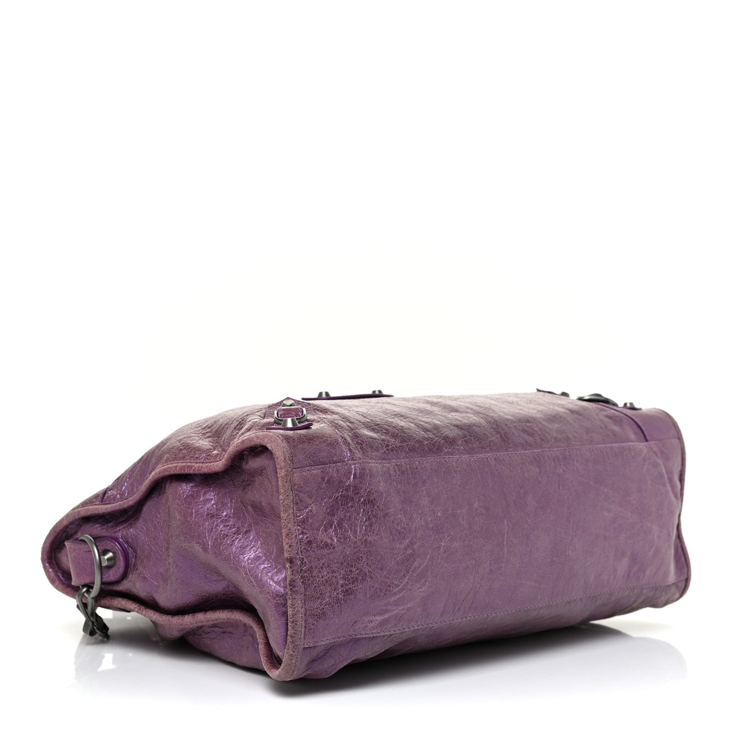 Balenciaga Agneau Classic Hardware City Metallic Purple 5 of 18
