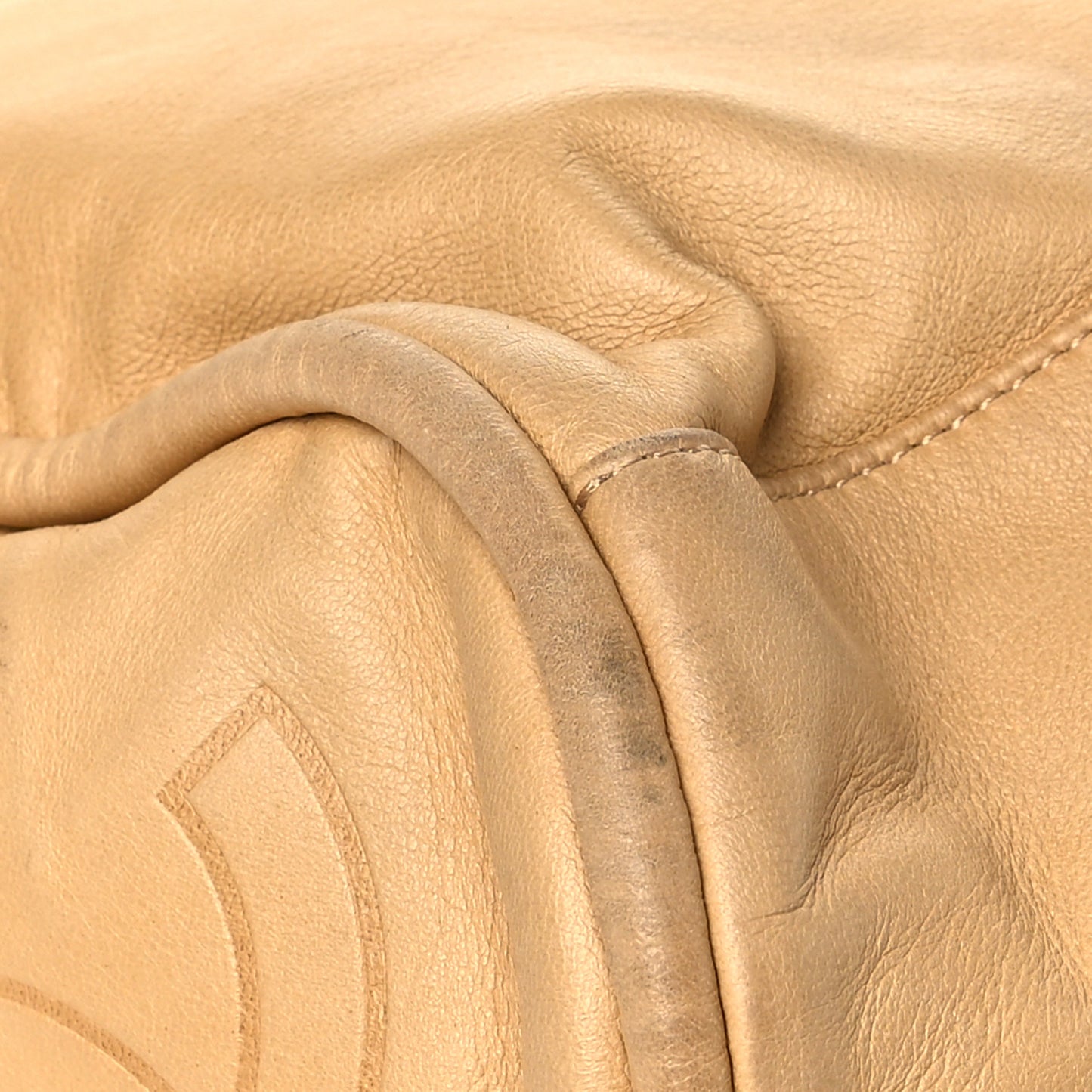Lambskin Large Ultimate Soft Tote Beige