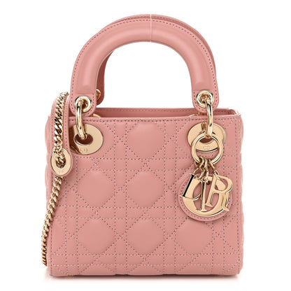 Christian Dior Lambskin Cannage Mini Lady Dior Blush 1 of 10