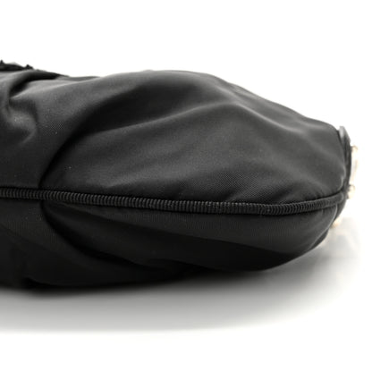 Prada Tessuto Nylon Beaded Bag Black 9 of 10