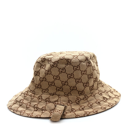 Gucci Canvas Monogram Reversible Bucket Hat L Brown 4 of 14