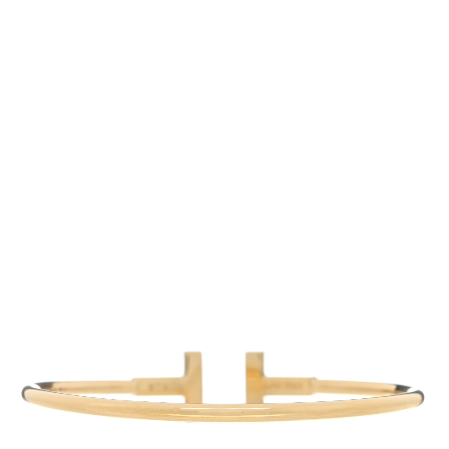 Tiffany 18K Yellow Gold Black Onyx T Wire Bracelet 2 of 3