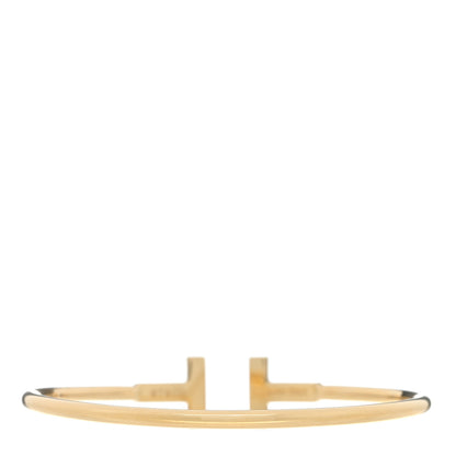 Tiffany 18K Yellow Gold Black Onyx T Wire Bracelet 2 of 3