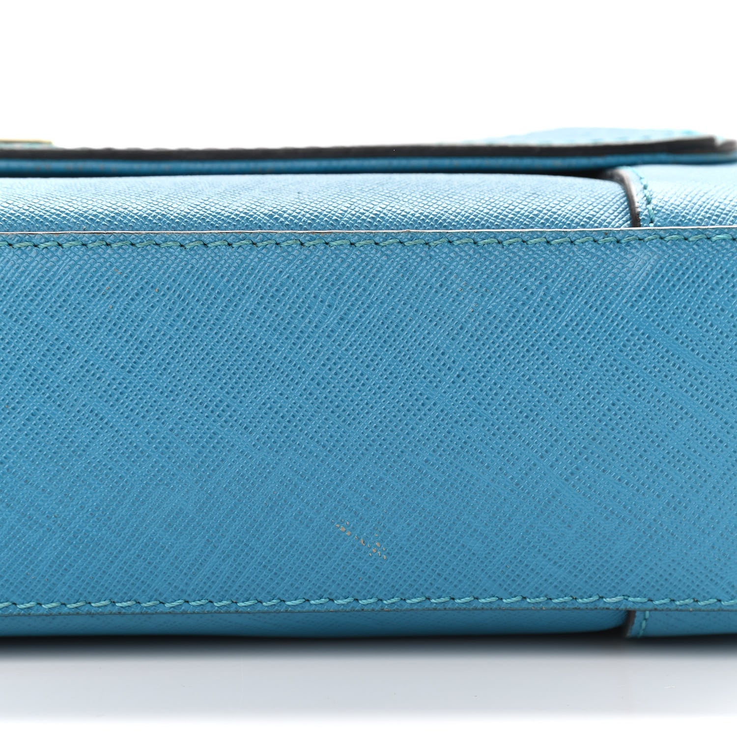 MCM Saffiano Crossbody Bag Blue 16 of 16