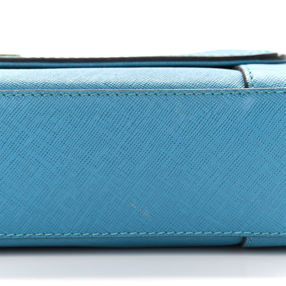 MCM Saffiano Crossbody Bag Blue 16 of 16
