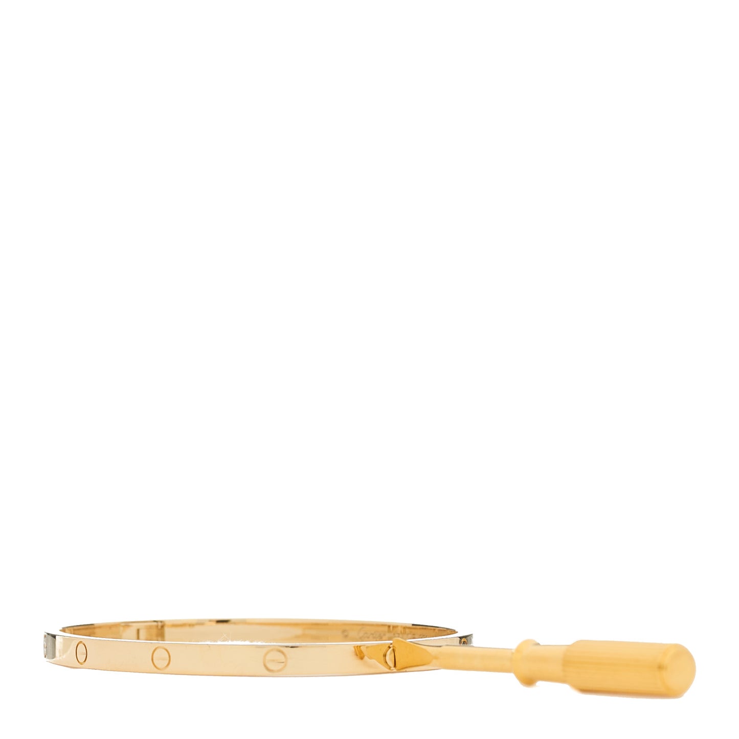 18K Yellow Gold Small LOVE Bracelet 17